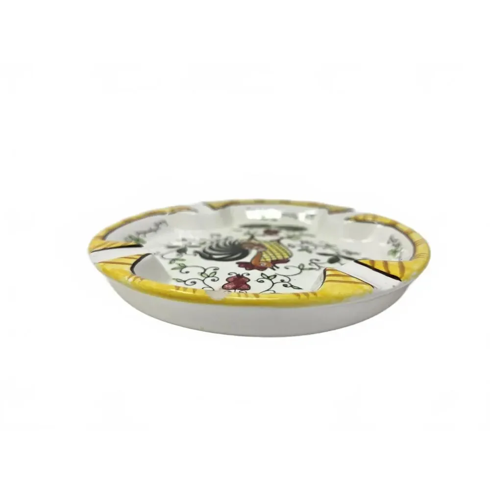 Vintage UCAGCO Rooster Ashtray Early Provincial Japan Trinket Dish 1950s